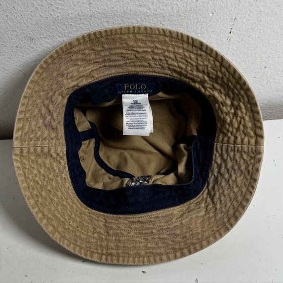 Men's Ralph Lauren Polo Bucket Hat with Bear Embroidery - Picture 8 of 10